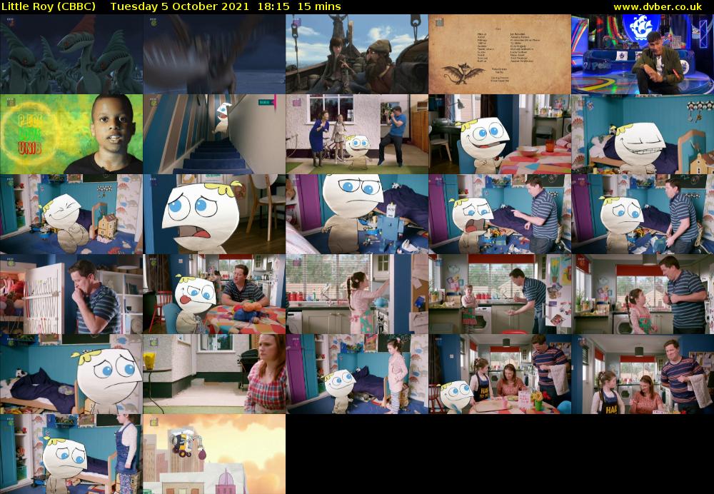 Little Roy (CBBC) Tuesday 5 October 2021 18:15 - 18:30