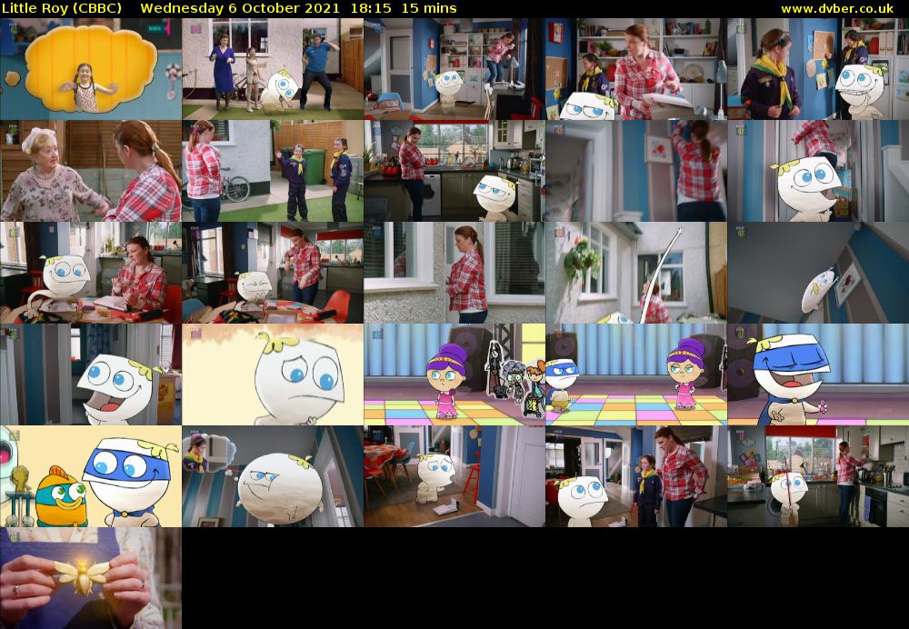 Little Roy (CBBC) Wednesday 6 October 2021 18:15 - 18:30