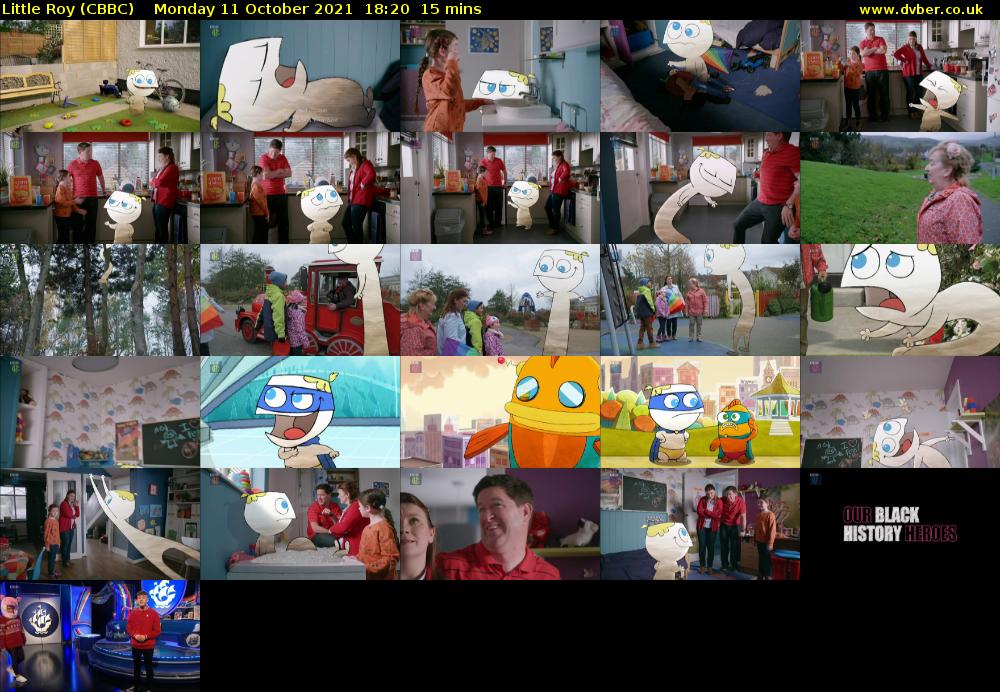 Little Roy (CBBC) Monday 11 October 2021 18:20 - 18:35