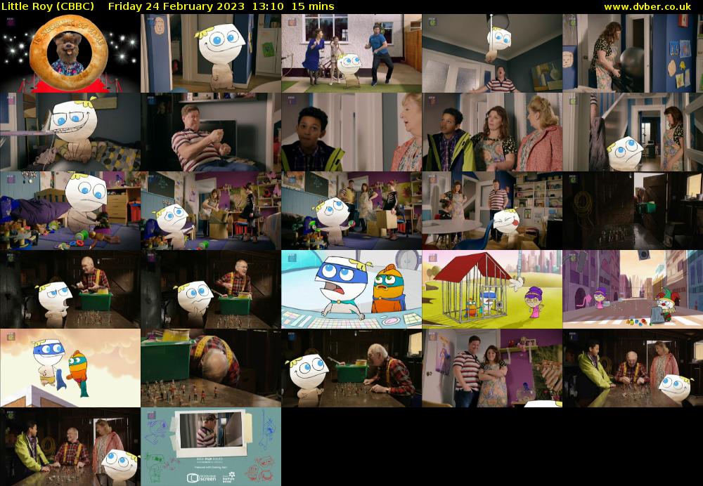 Little Roy (CBBC) Friday 24 February 2023 13:10 - 13:25