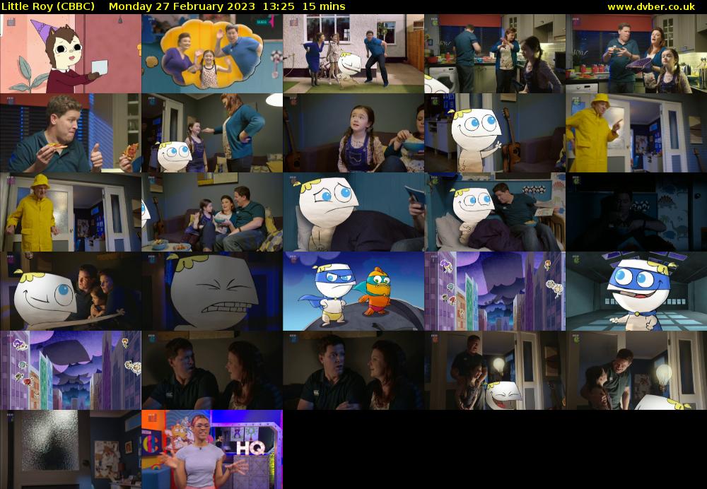 Little Roy (CBBC) Monday 27 February 2023 13:25 - 13:40