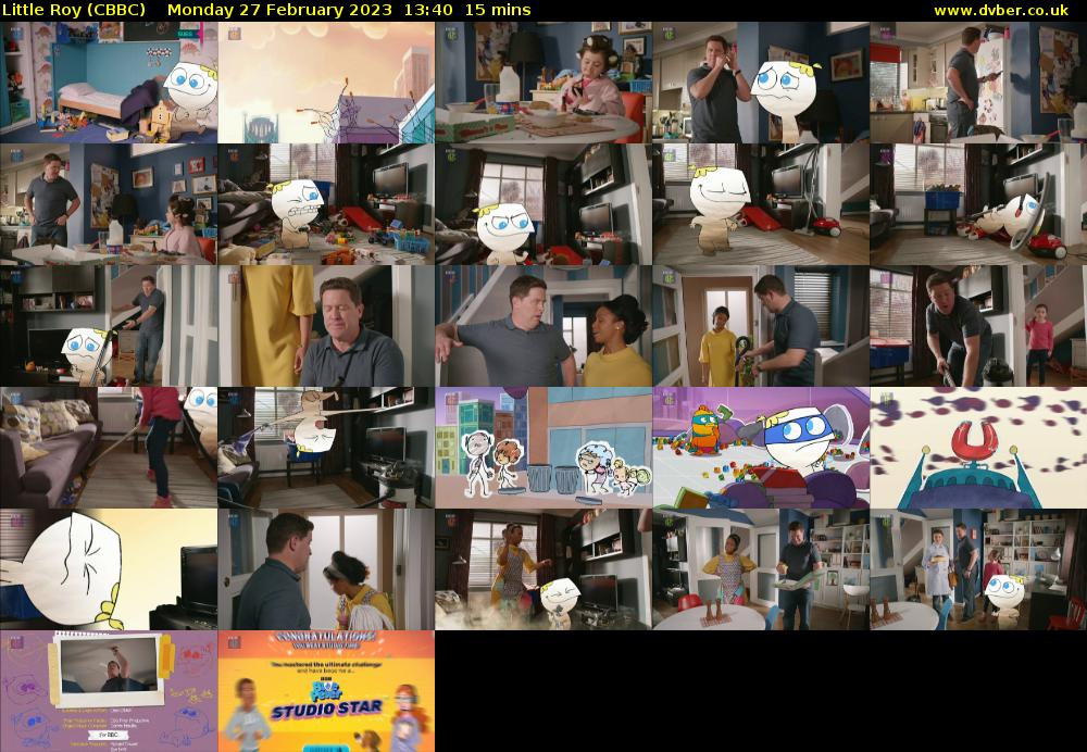 Little Roy (CBBC) Monday 27 February 2023 13:40 - 13:55
