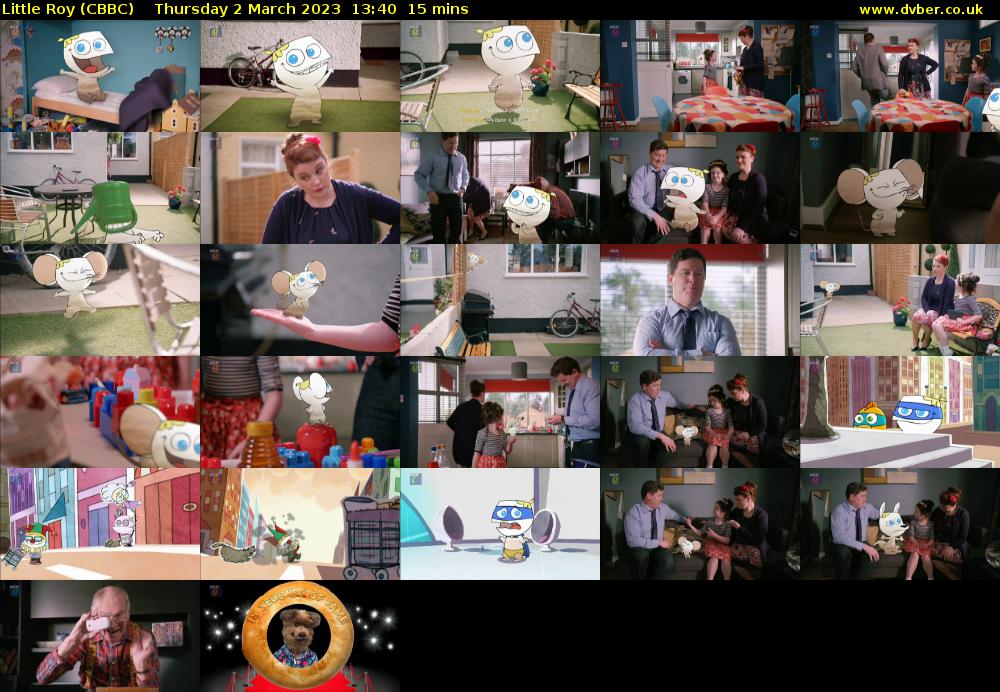 Little Roy (CBBC) Thursday 2 March 2023 13:40 - 13:55