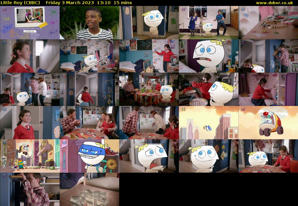 Little Roy (CBBC) Friday 3 March 2023 13:10 - 13:25