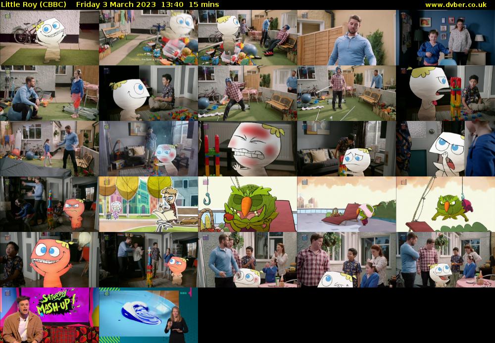 Little Roy (CBBC) Friday 3 March 2023 13:40 - 13:55