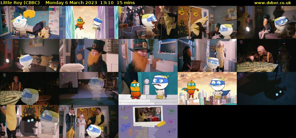 Little Roy (CBBC) Monday 6 March 2023 13:10 - 13:25