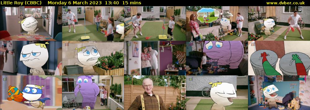 Little Roy (CBBC) Monday 6 March 2023 13:40 - 13:55