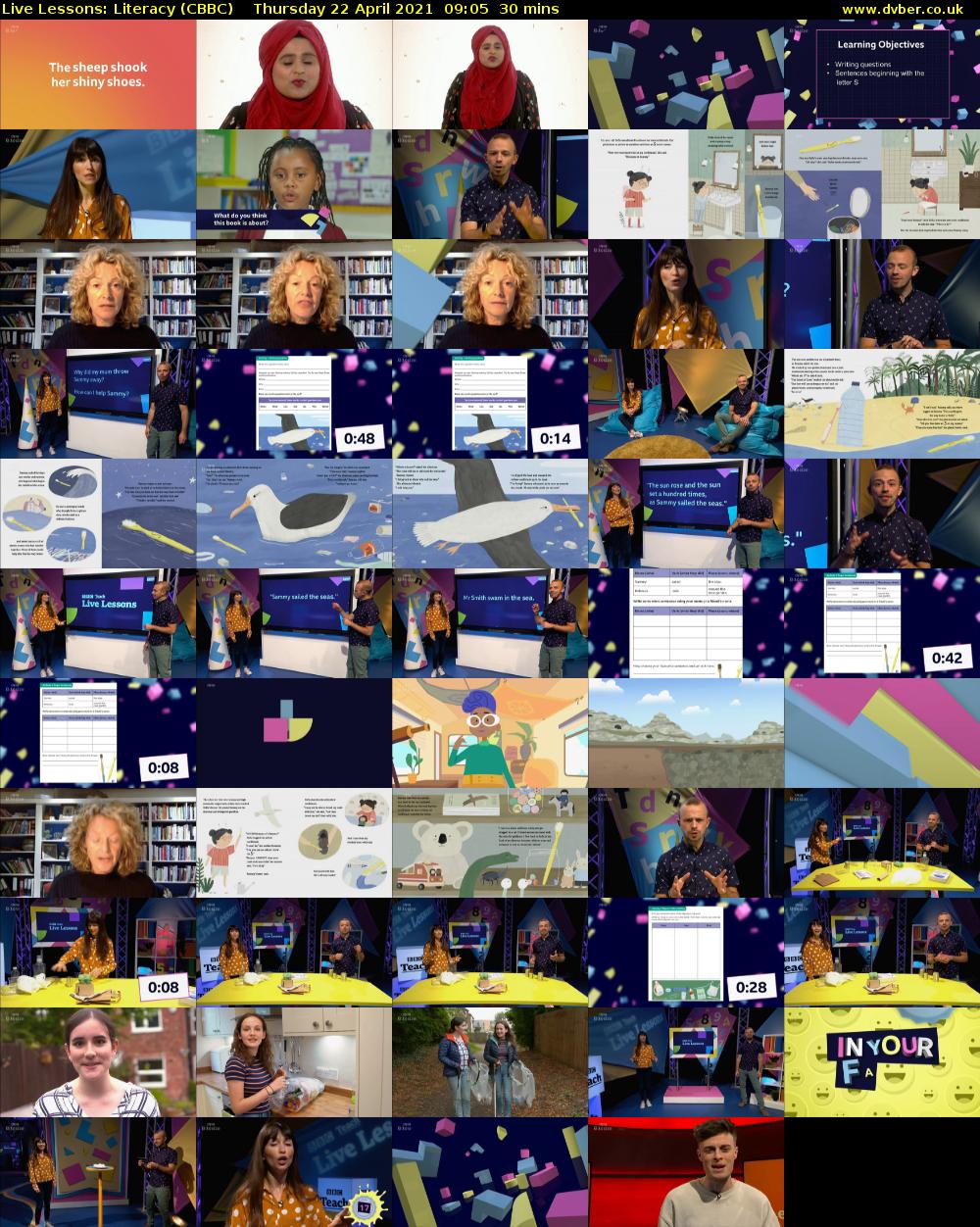 Live Lessons: Literacy (CBBC) Thursday 22 April 2021 09:05 - 09:35