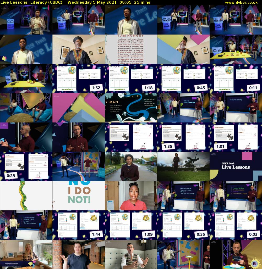 Live Lessons: Literacy (CBBC) Wednesday 5 May 2021 09:05 - 09:30