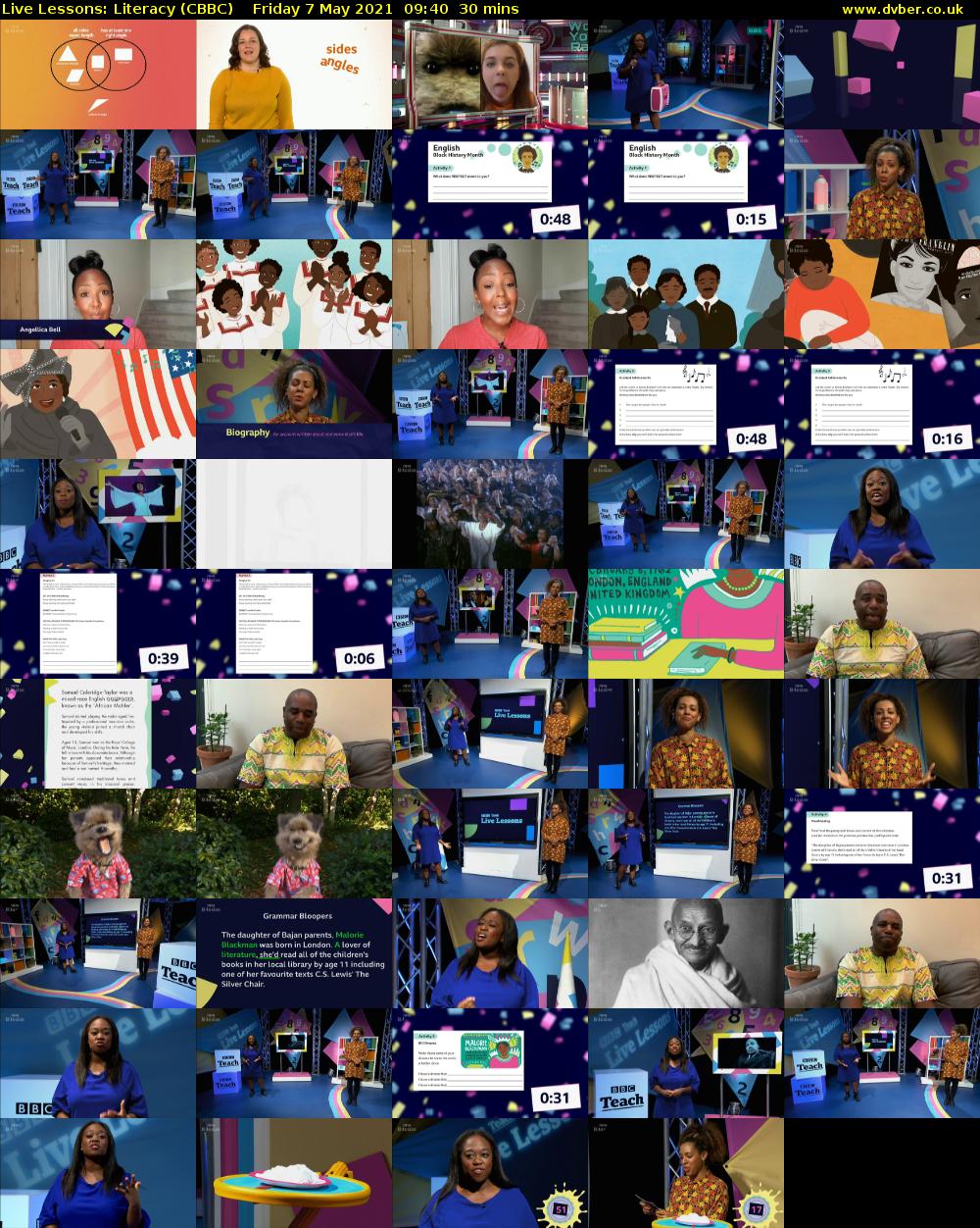 Live Lessons: Literacy (CBBC) Friday 7 May 2021 09:40 - 10:10