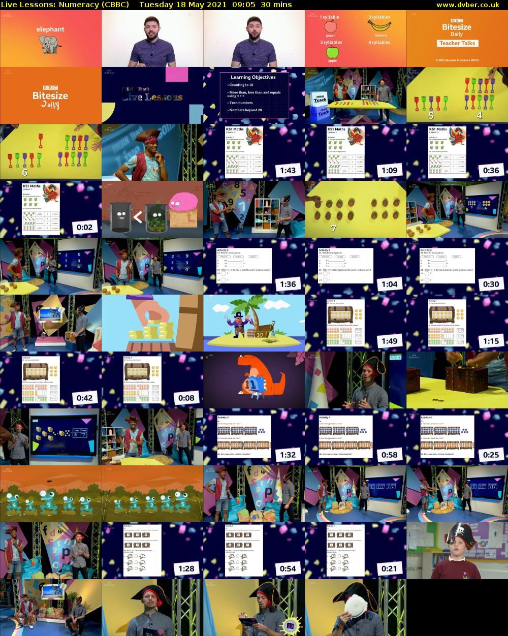 Live Lessons: Numeracy (CBBC) Tuesday 18 May 2021 09:05 - 09:35