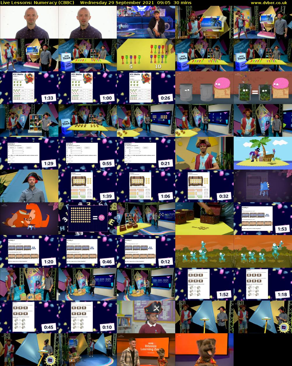 Live Lessons: Numeracy (CBBC) Wednesday 29 September 2021 09:05 - 09:35
