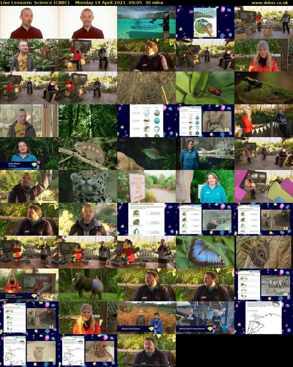 Live Lessons: Science (CBBC) Monday 19 April 2021 09:05 - 09:35