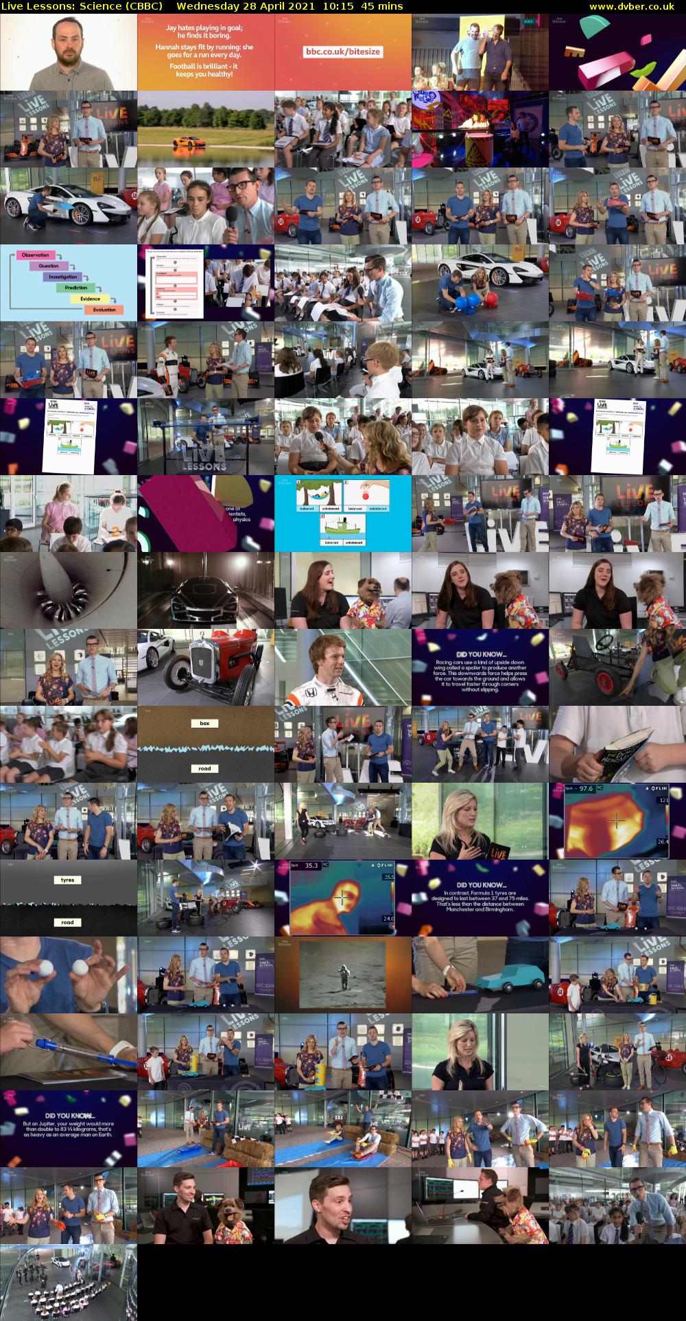 Live Lessons: Science (CBBC) Wednesday 28 April 2021 10:15 - 11:00