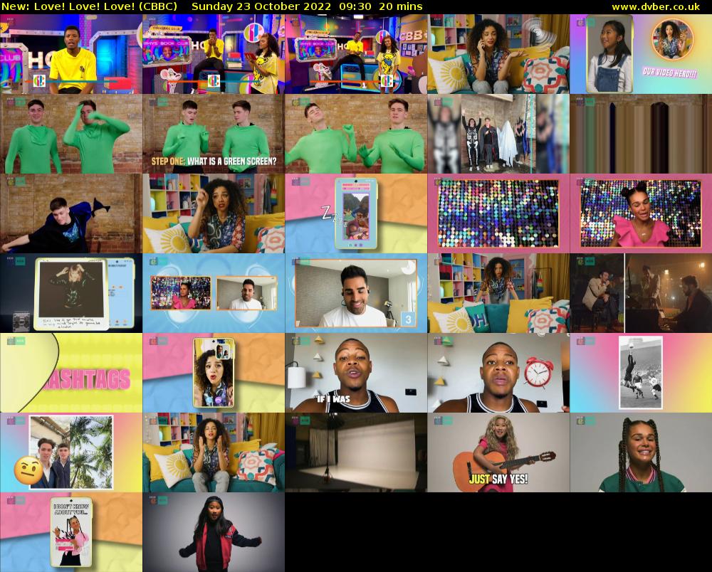Love! Love! Love! (CBBC) Sunday 23 October 2022 09:30 - 09:50