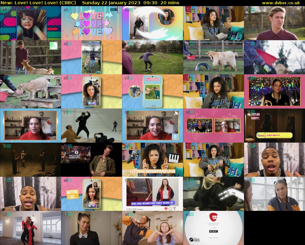 Love! Love! Love! (CBBC) Sunday 22 January 2023 09:30 - 09:50