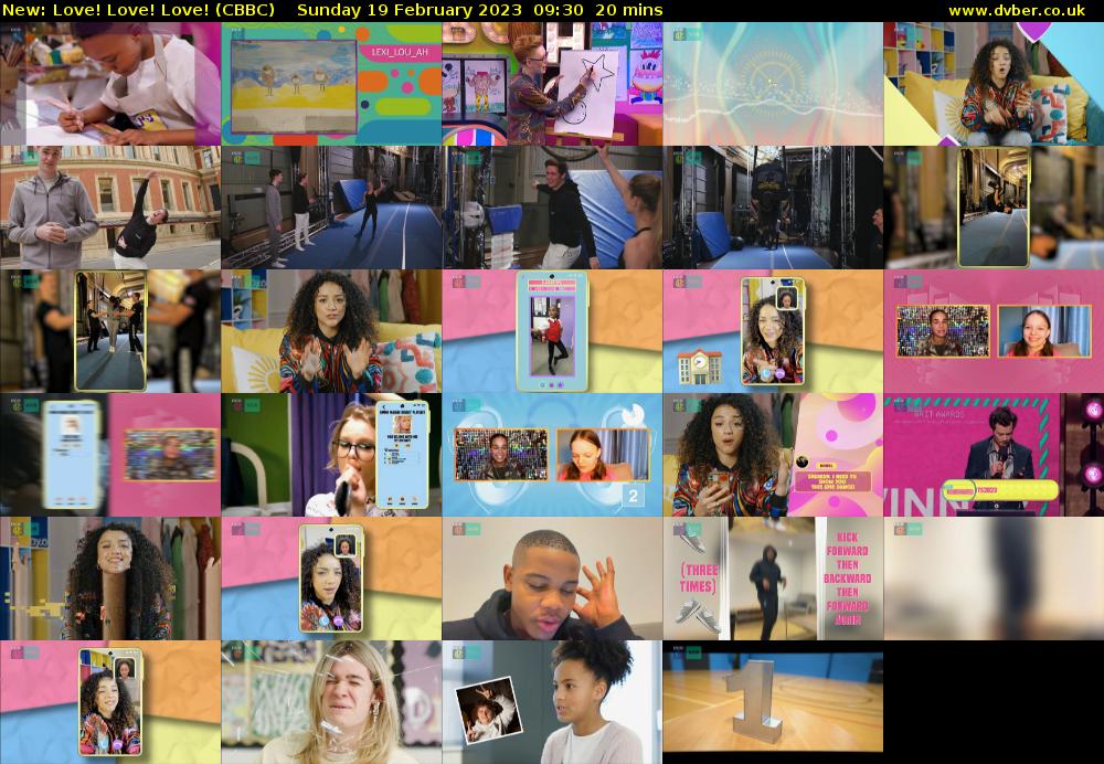 Love! Love! Love! (CBBC) Sunday 19 February 2023 09:30 - 09:50