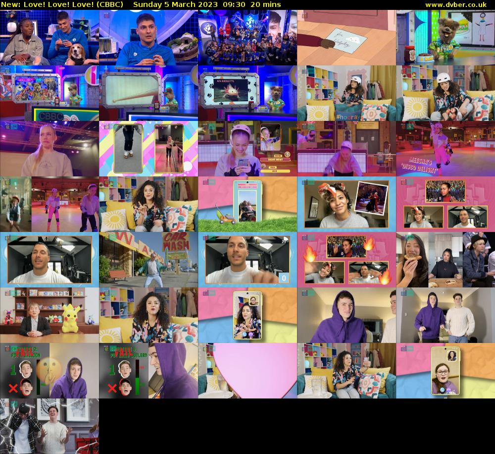 Love! Love! Love! (CBBC) Sunday 5 March 2023 09:30 - 09:50