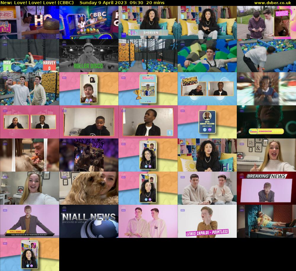 Love! Love! Love! (CBBC) Sunday 9 April 2023 09:30 - 09:50