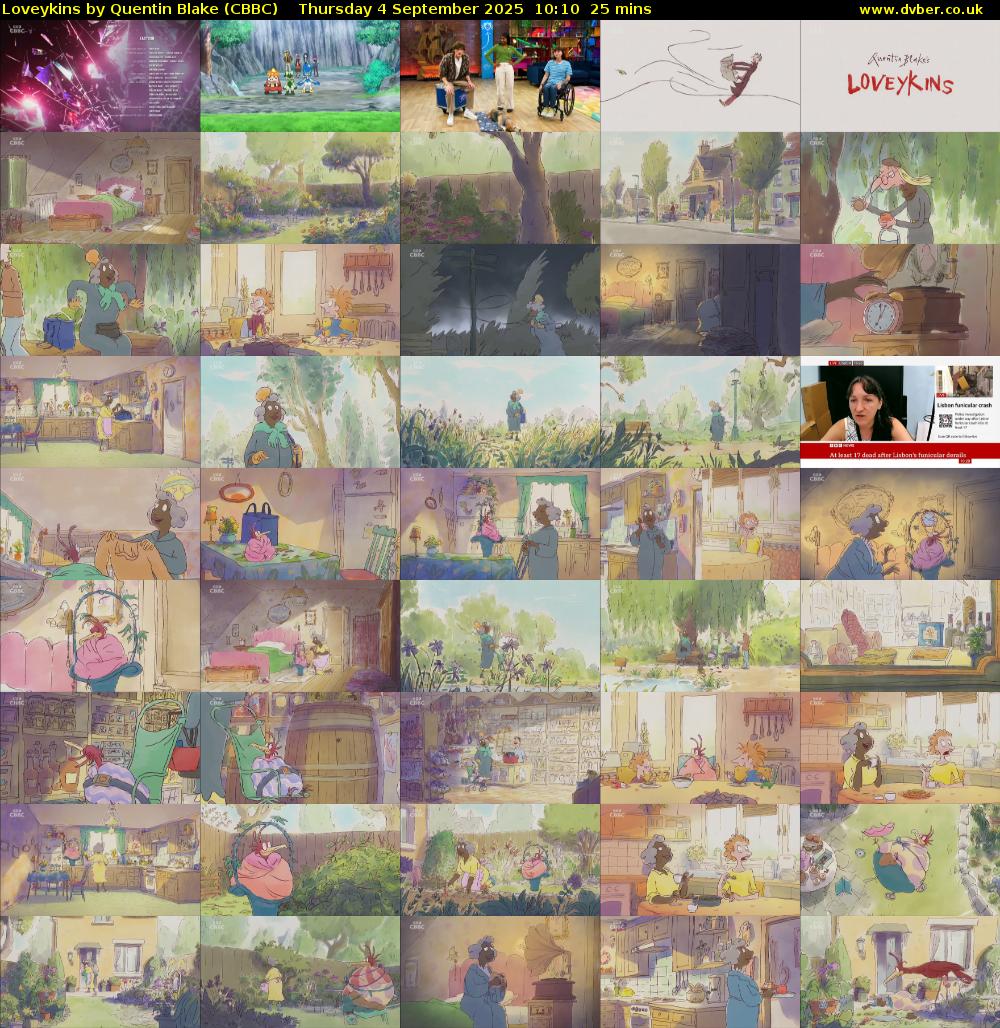 Loveykins by Quentin Blake (CBBC) Thursday 4 September 2025 10:10 - 10:35