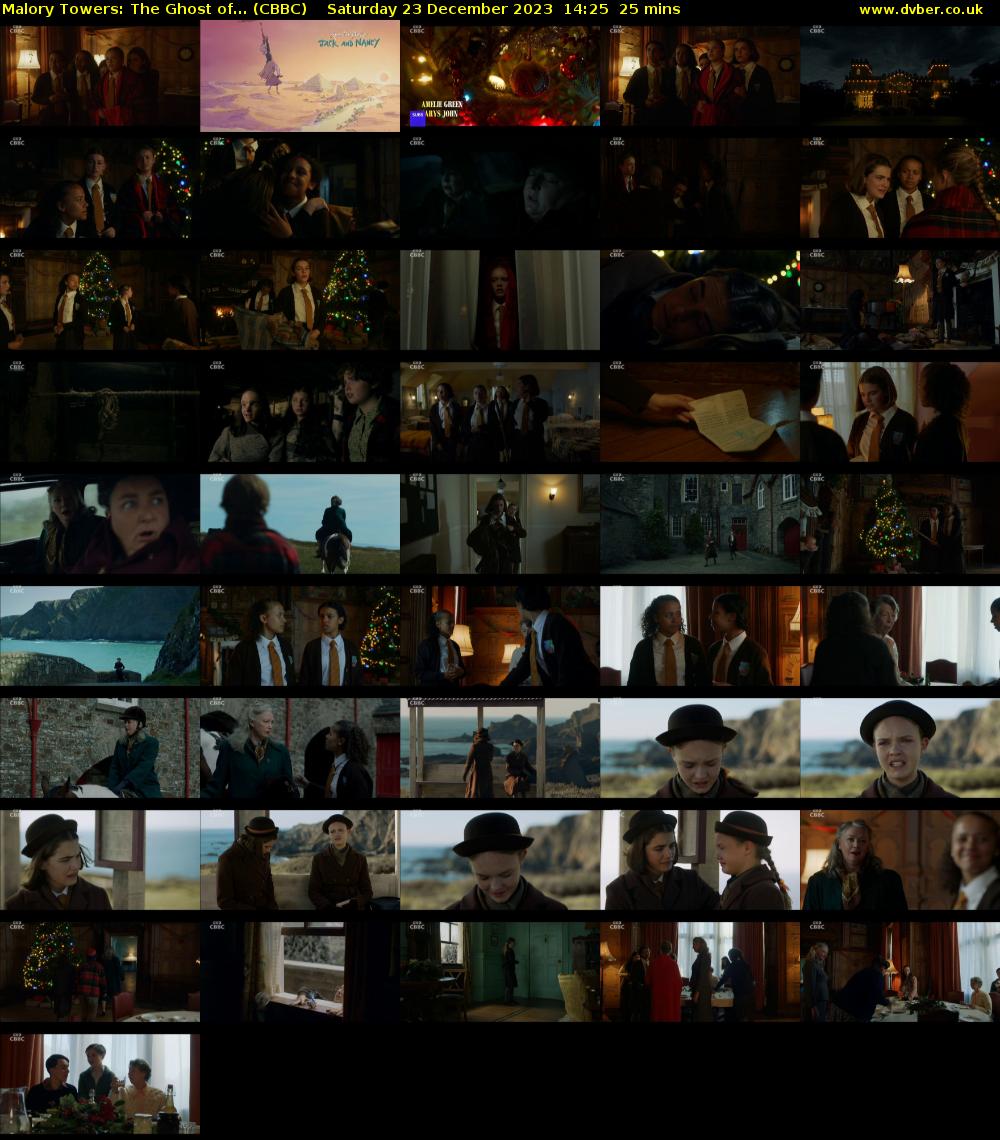 Malory Towers: The Ghost of... (CBBC) Saturday 23 December 2023 14:25 - 14:50