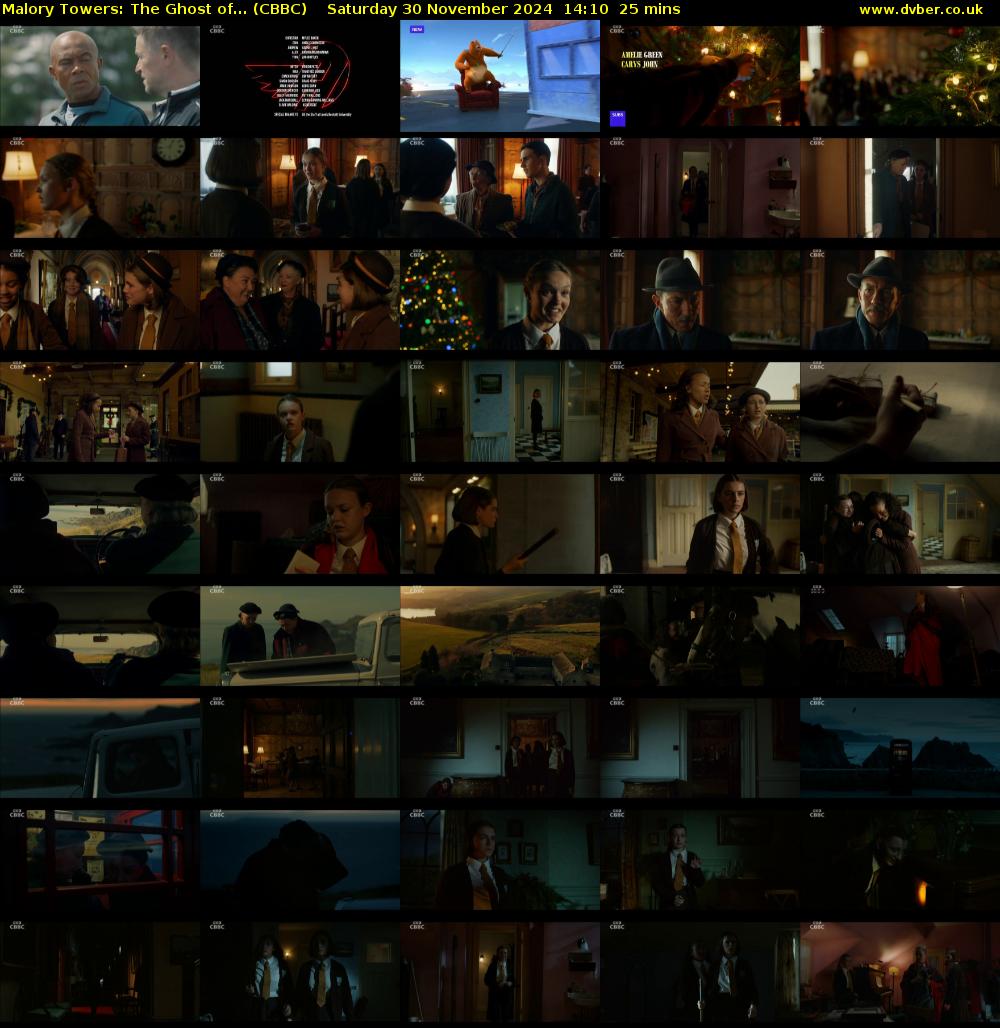 Malory Towers: The Ghost of... (CBBC) Saturday 30 November 2024 14:10 - 14:35