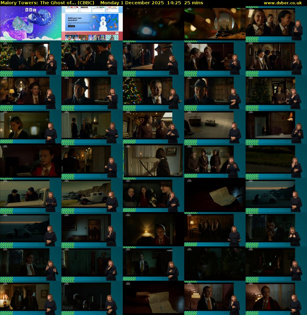 Malory Towers: The Ghost of... (CBBC) Monday 1 December 2025 14:25 - 14:50