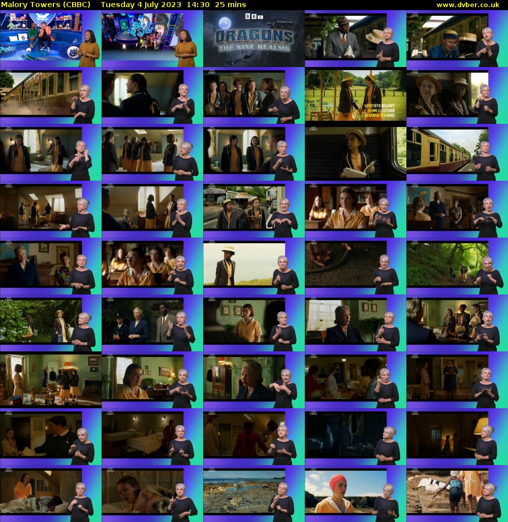 Malory Towers (CBBC) Tuesday 4 July 2023 14:30 - 14:55