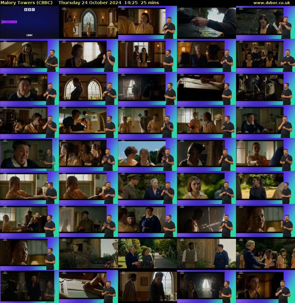 Malory Towers (CBBC) Thursday 24 October 2024 14:25 - 14:50
