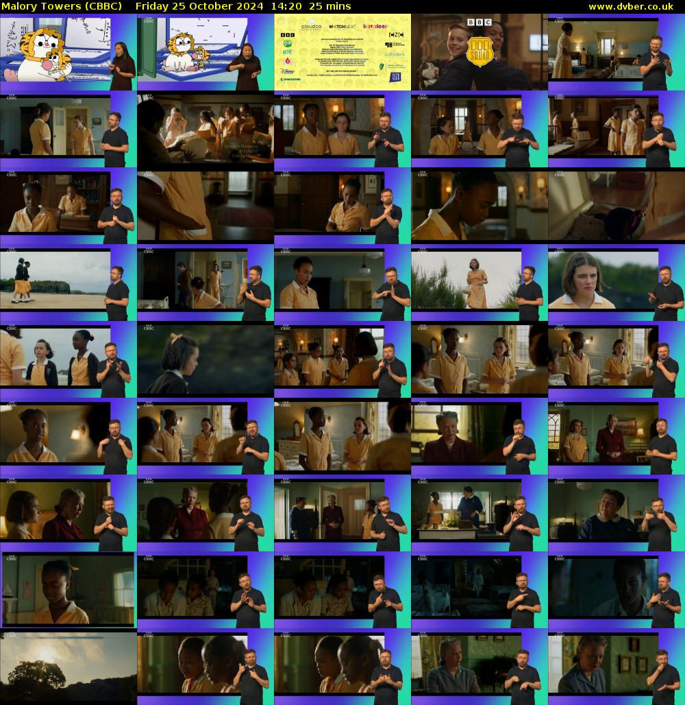 Malory Towers (CBBC) Friday 25 October 2024 14:20 - 14:45