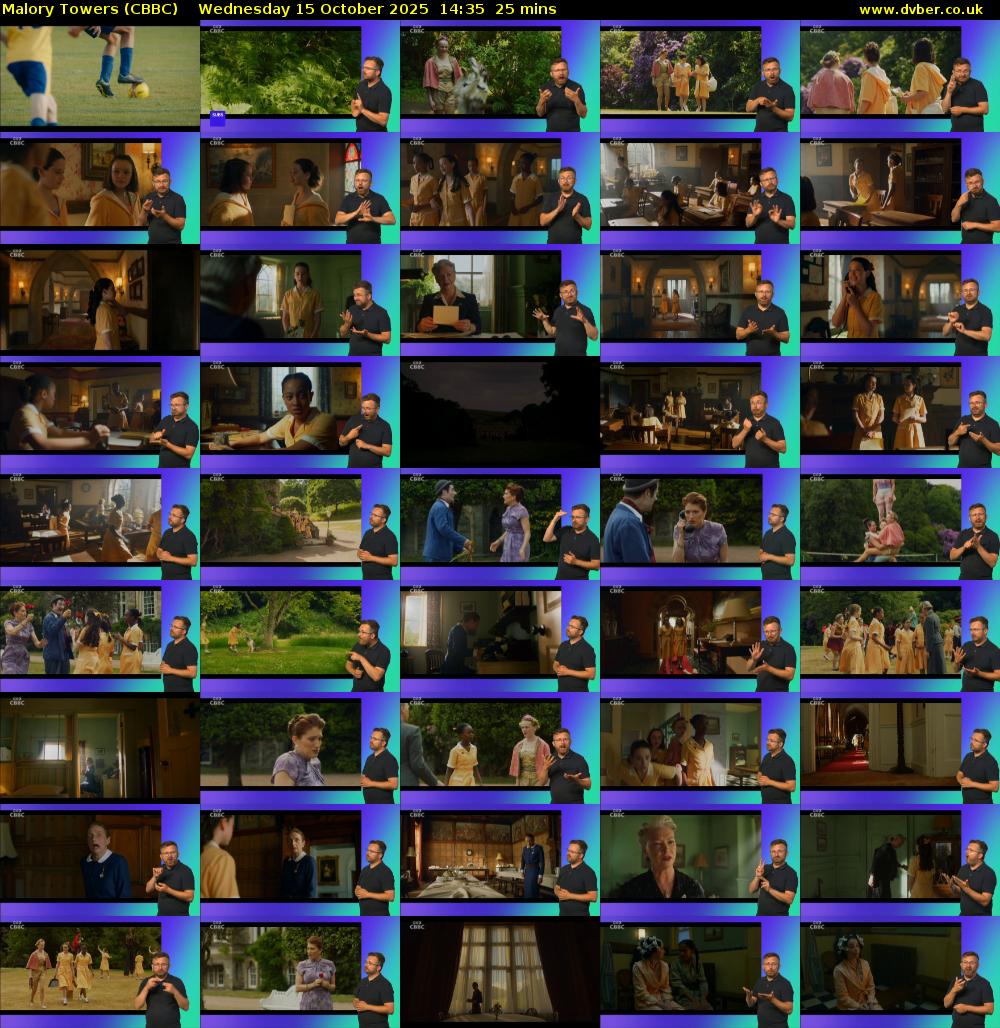 Malory Towers (CBBC) Wednesday 15 October 2025 14:35 - 15:00