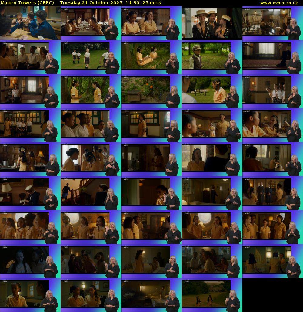 Malory Towers (CBBC) Tuesday 21 October 2025 14:30 - 14:55