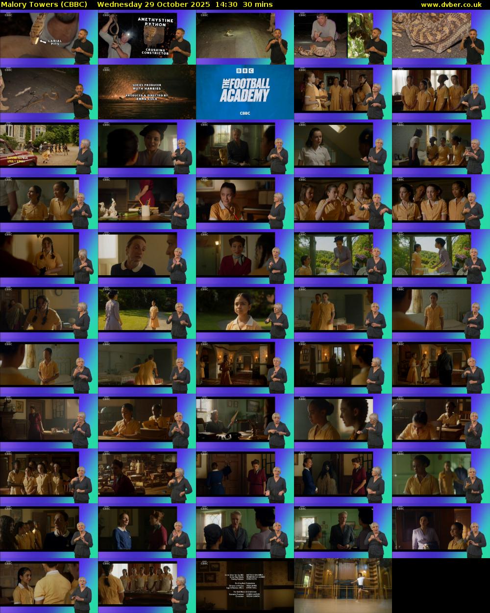 Malory Towers (CBBC) Wednesday 29 October 2025 14:30 - 15:00