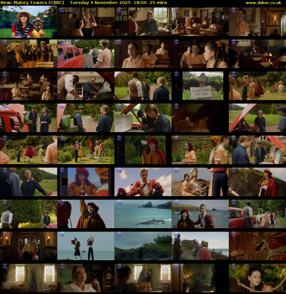 Malory Towers (CBBC) Tuesday 4 November 2025 18:00 - 18:25