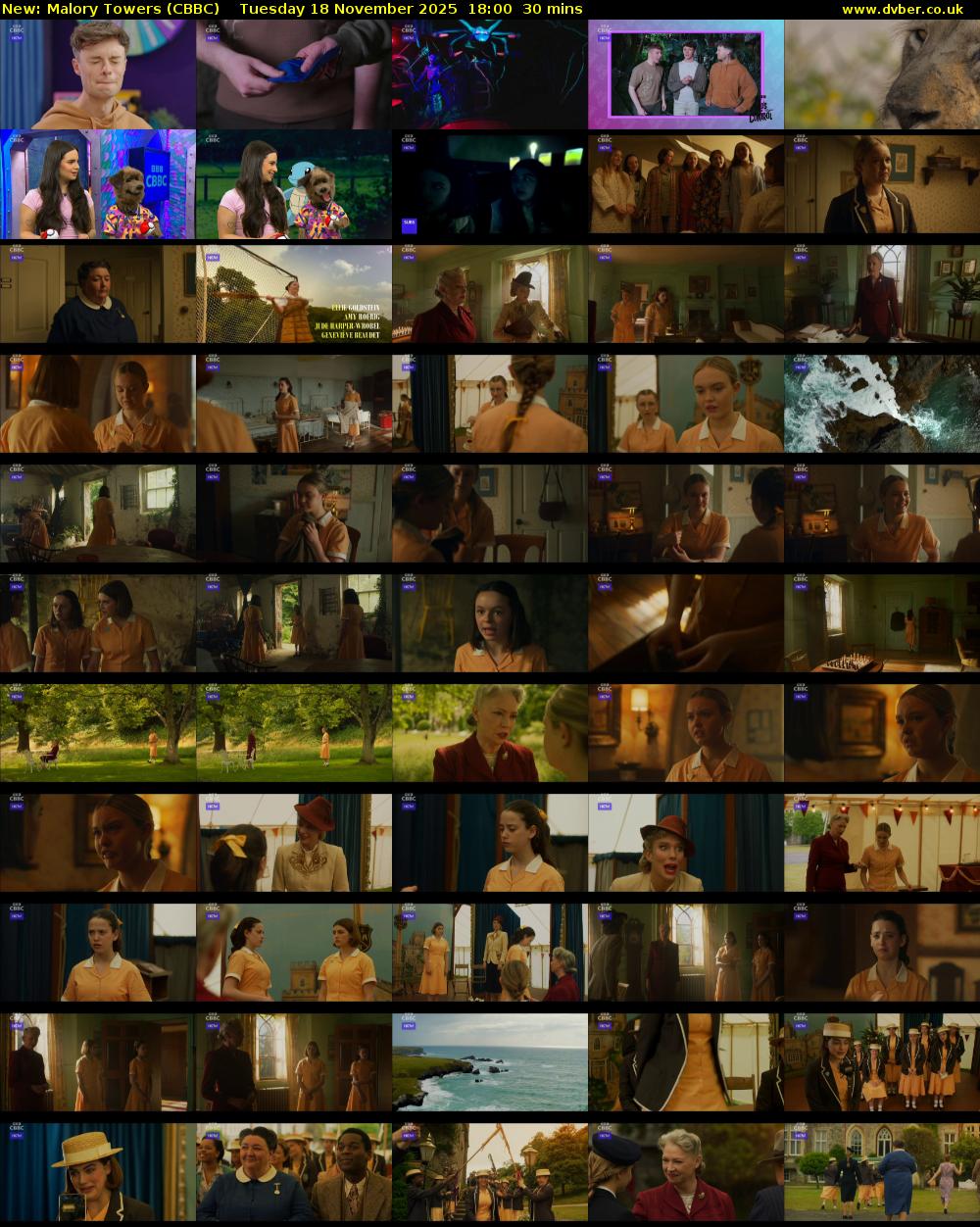 Malory Towers (CBBC) Tuesday 18 November 2025 18:00 - 18:30