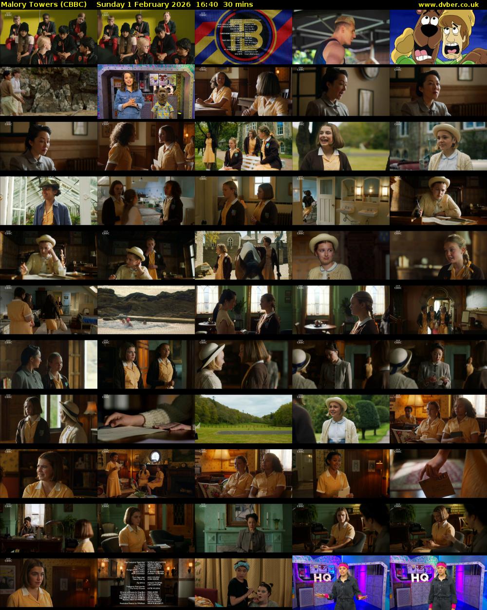 Malory Towers (CBBC) Sunday 1 February 2026 16:40 - 17:10