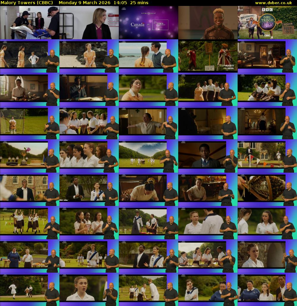 Malory Towers (CBBC) Monday 9 March 2026 14:05 - 14:30