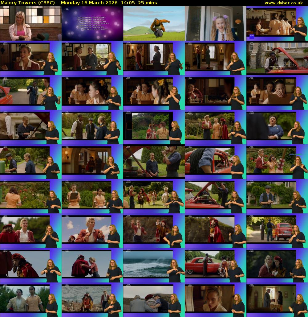 Malory Towers (CBBC) Monday 16 March 2026 14:05 - 14:30