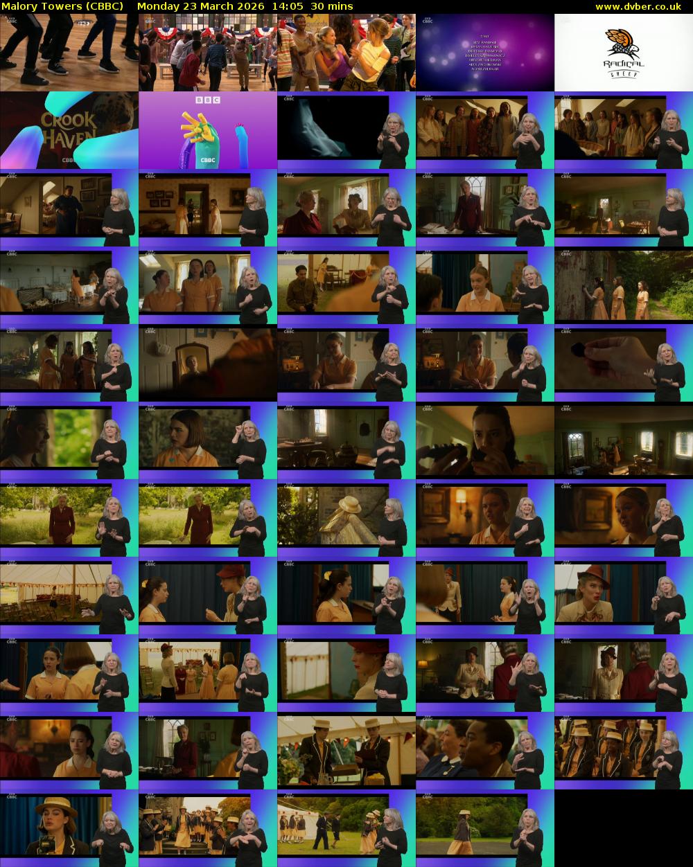 Malory Towers (CBBC) Monday 23 March 2026 14:05 - 14:35