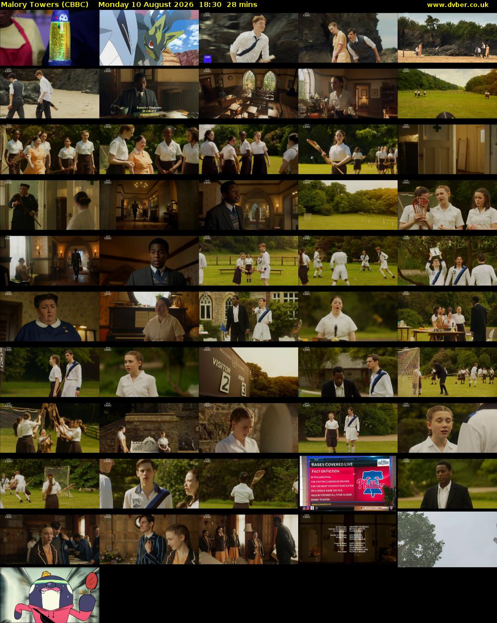 Malory Towers (CBBC) Monday 10 August 2026 18:30 - 18:58
