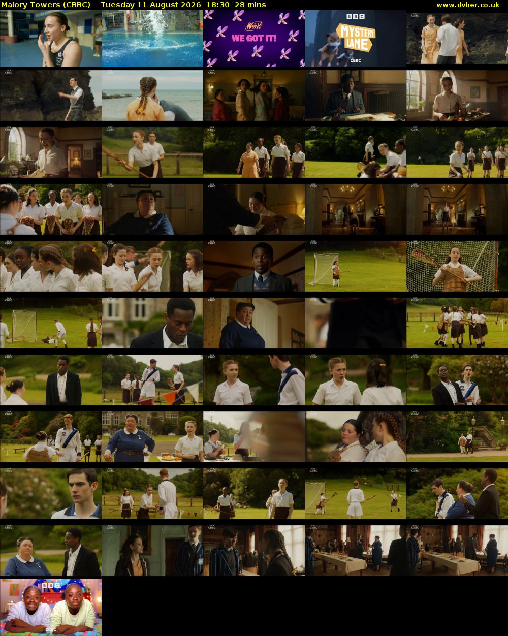 Malory Towers (CBBC) Tuesday 11 August 2026 18:30 - 18:58