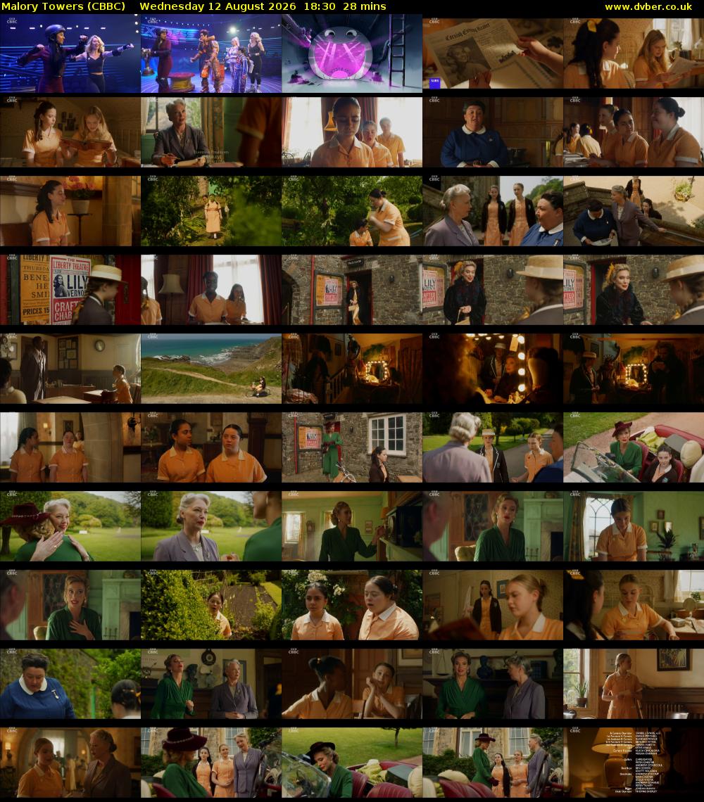 Malory Towers (CBBC) Wednesday 12 August 2026 18:30 - 18:58