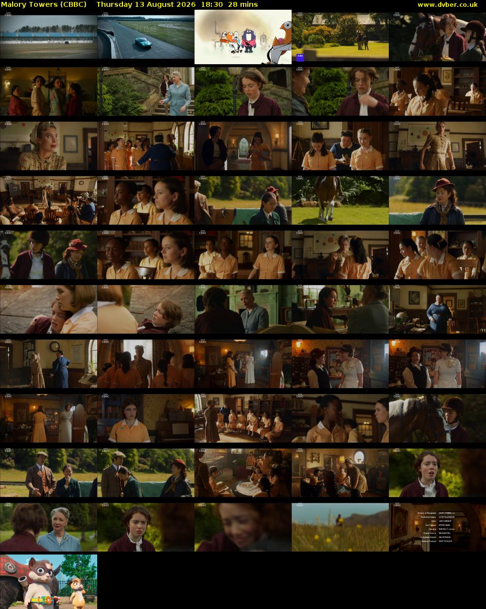 Malory Towers (CBBC) Thursday 13 August 2026 18:30 - 18:58