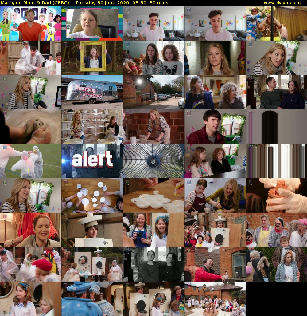 Marrying Mum & Dad (CBBC) Tuesday 30 June 2020 08:30 - 09:00
