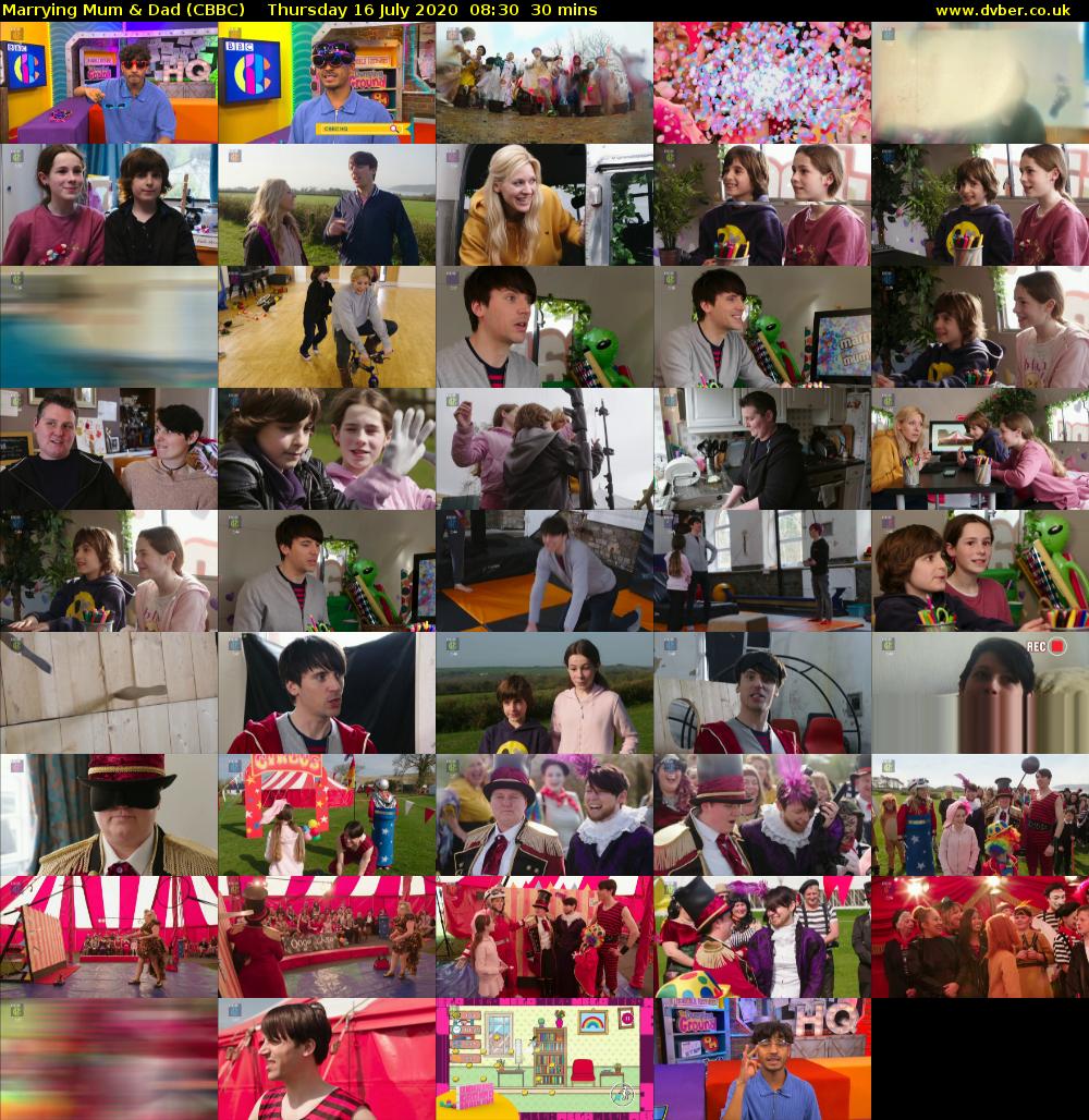 Marrying Mum & Dad (CBBC) Thursday 16 July 2020 08:30 - 09:00