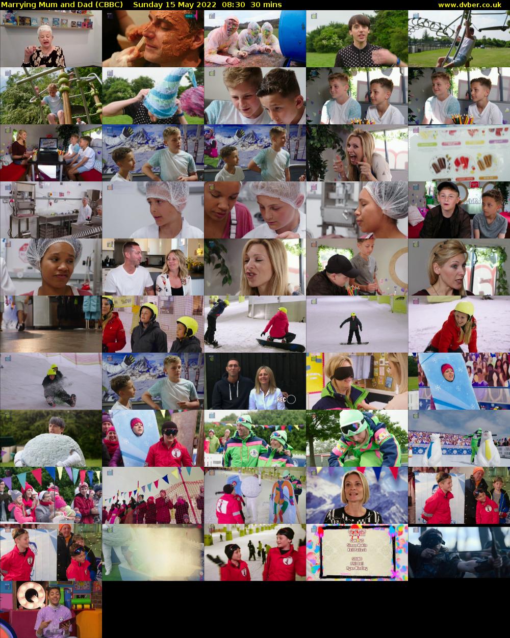 Marrying Mum and Dad (CBBC) Sunday 15 May 2022 08:30 - 09:00