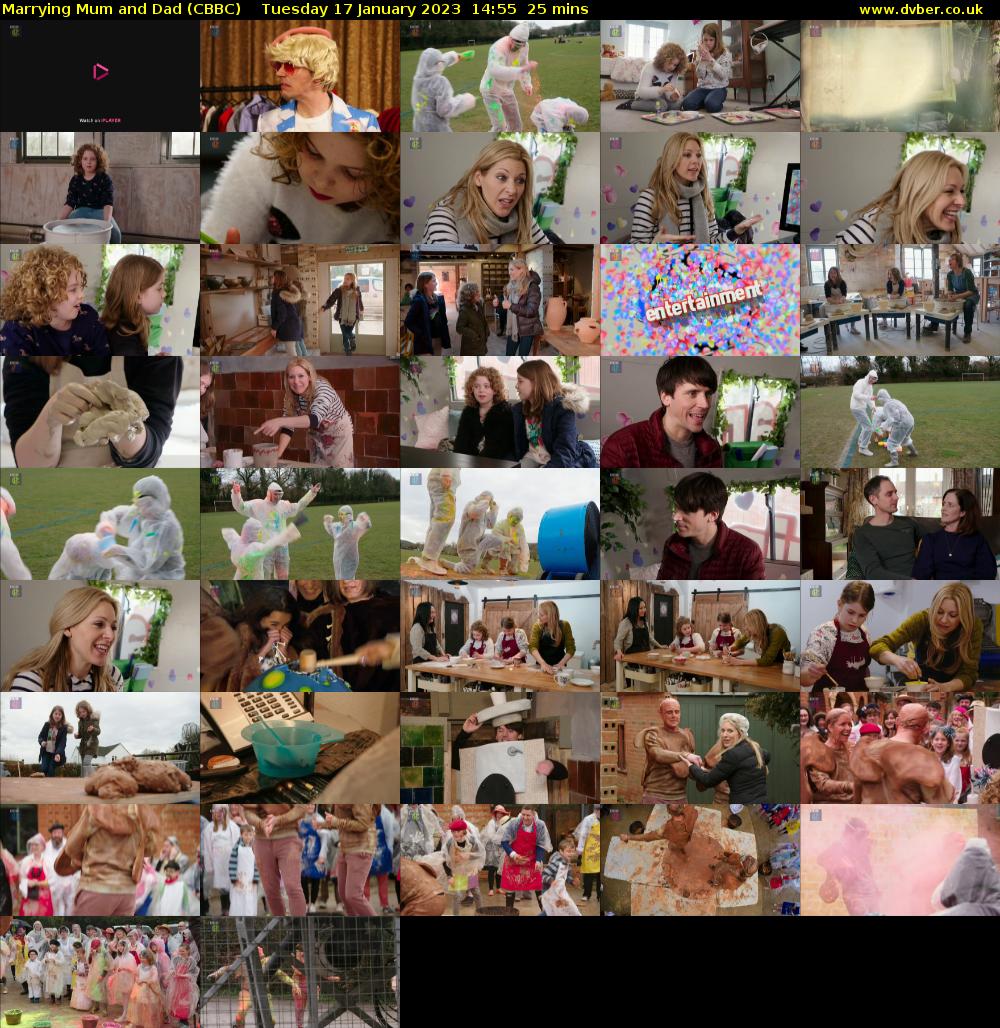 Marrying Mum and Dad (CBBC) Tuesday 17 January 2023 14:55 - 15:20