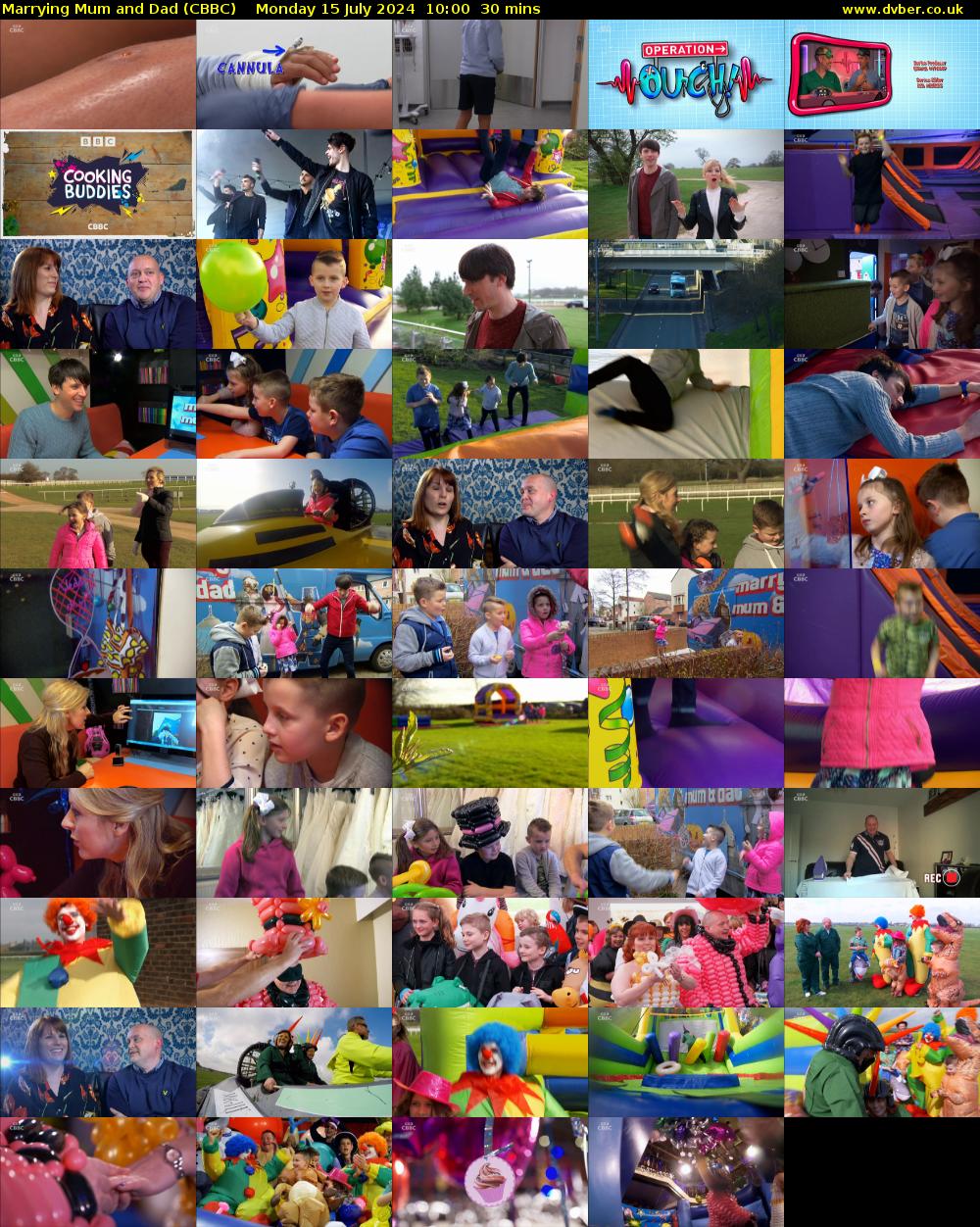 Marrying Mum and Dad (CBBC) Monday 15 July 2024 10:00 - 10:30