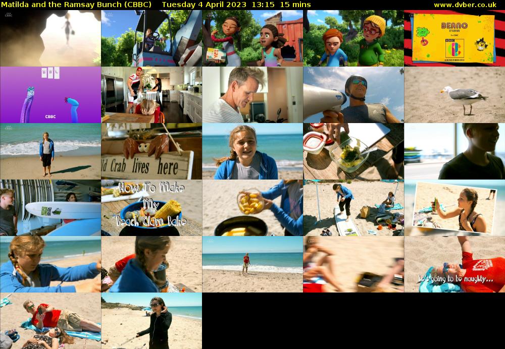 Matilda and the Ramsay Bunch (CBBC) Tuesday 4 April 2023 13:15 - 13:30