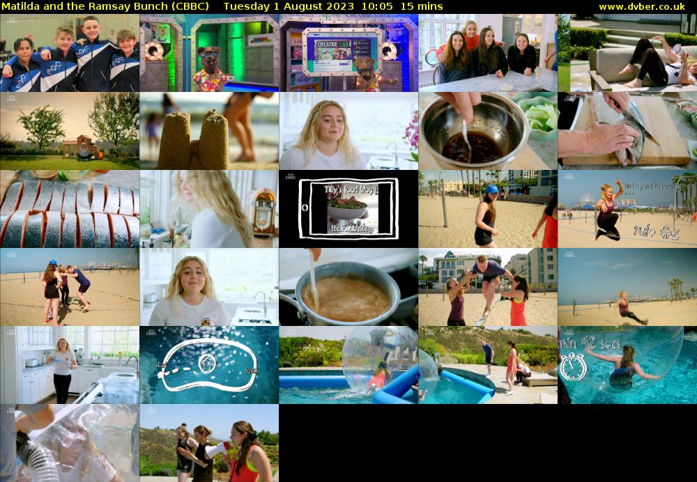Matilda and the Ramsay Bunch (CBBC) Tuesday 1 August 2023 10:05 - 10:20
